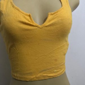 Yellow crop top