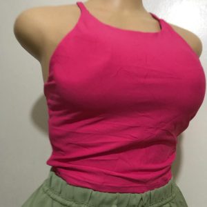 Pink crop top