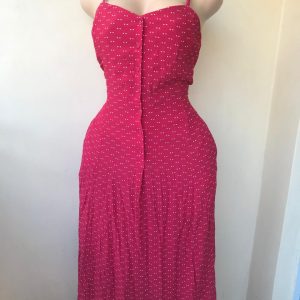 Red polka dots dress