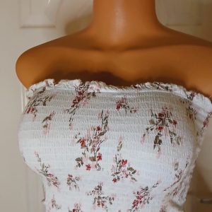 Gina floral crop top