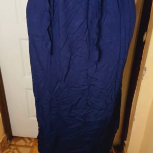 Dark blue slitted skirt