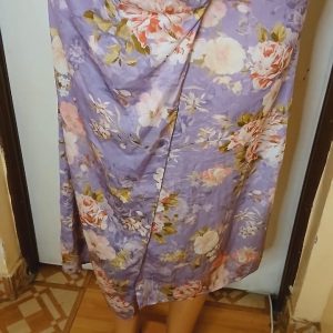 Puple floral skirt