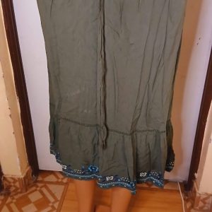 Green skirt
