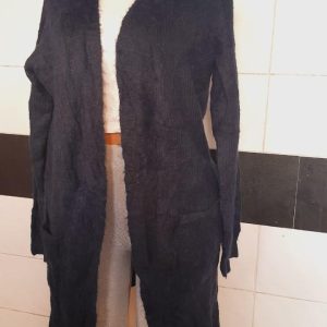 Long dark blue cardigan