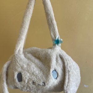 Fluffy White Bunny Shoulder Bag