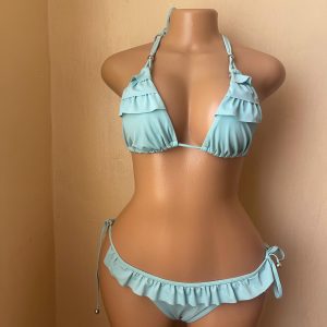 Aqua Ruffle Delight Bikini