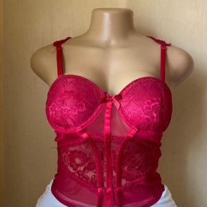 maroon corset top