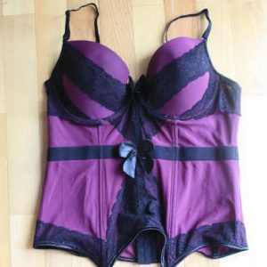 Purple black corset