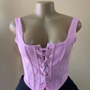 Pink Apperloth A Y2K Corset Top