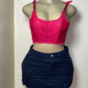 Magenta Lace Bralette Top