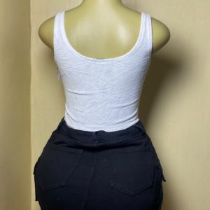 White Bow Keyhole Corset
